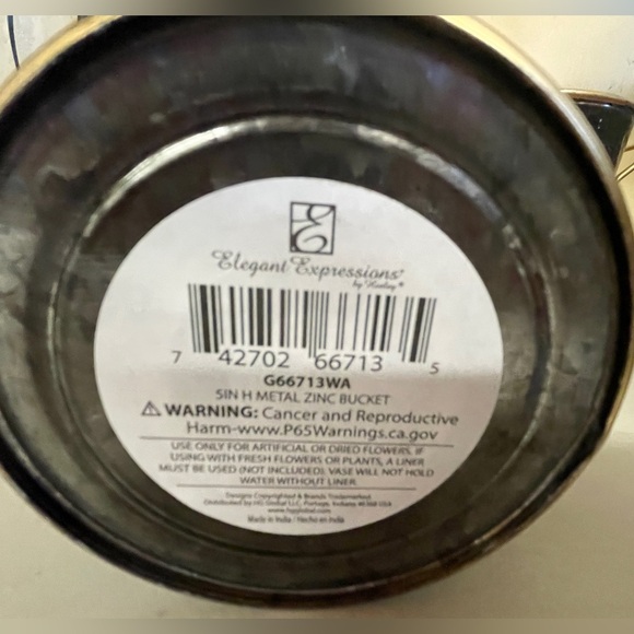 Metal Flower Pots / Buckets 5 inch (3) - Picture 10 of 11